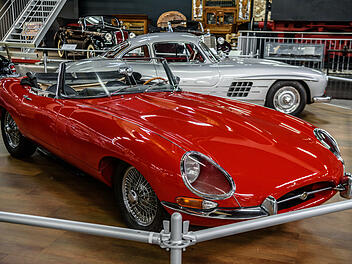 Das Jaguar E-Type cabrio 1963 - ein Schmuckstück unter den Cabrios.