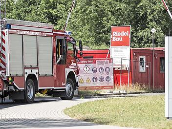 Die Haßfurter Feuerwehr war schnell vor Ort in Augsfeld.  Foto: René Ruprecht