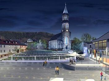 So könnte der Neustadter Marktplatz schon in zwei Jahren aussehen. Foto: Stadtverwaltung