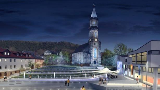 So könnte der Neustadter Marktplatz schon in zwei Jahren aussehen. Foto: Stadtverwaltung