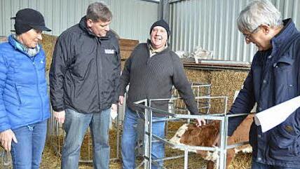 Kämpfen um mehr Ansehen für die Landwirtschaft (von links): Kreisbäuerin Heidi Bauersachs, Martin Flohrschütz, Jürgen Angermüller und Hans Rebelein.