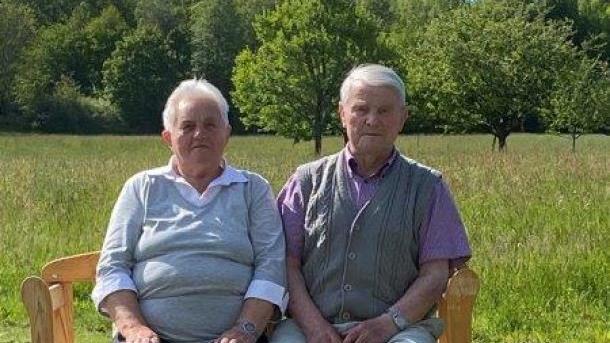 Erwin und Rita Voll aus Katzenbach freuen sich &uuml;ber 60 gemeinsame Jahre.   Christian Kramer