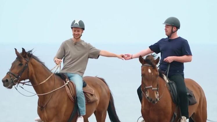 Marco (links) ist happy mit Marc.