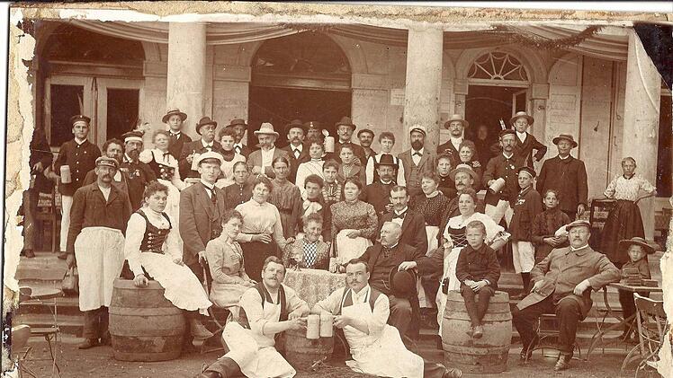 Vor dem Schützenhaus (1900). Foto: Stadtarchiv Kronach