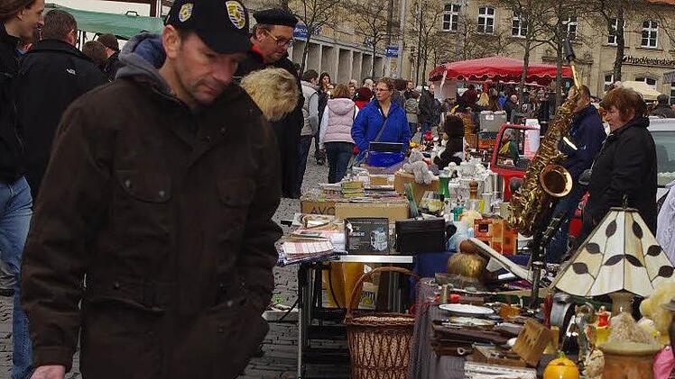 In der Kronacher Innenstadt herrschte am verkaufsoffenen Sonntag viel Betrieb.
