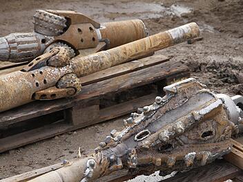 Nahaufnahmen der Bohrköpfe Foto: Mathias Erlwein