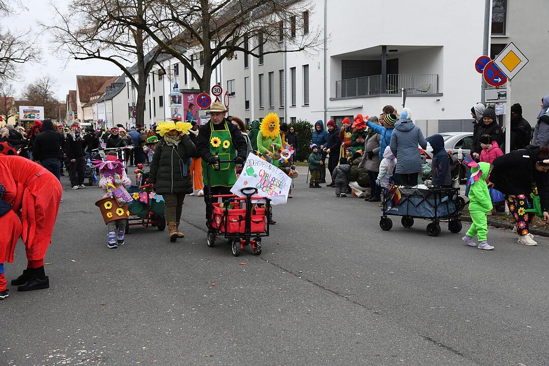 Faschingstreiben in der Gartenstadt.