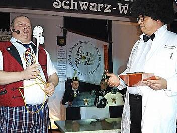 Andreas Schmidt (l.) und Hanngörg Zimmermann beim Psychiater