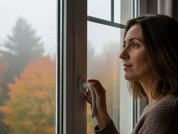 Im Herbst solltest du Fenster und Türen besser geschlossen halten, um keine Spinnen ins Haus zu lassen.