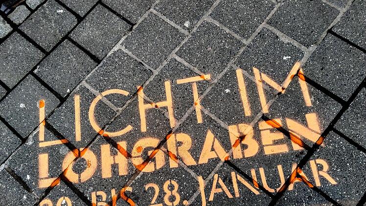 Bis zum 28. Januar läuft des Projekt "Licht im Lohgraben".Foto: Jochen Berger