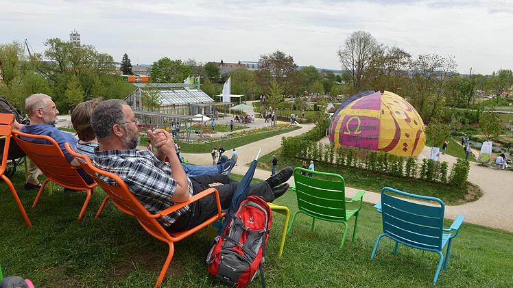 So gemütlich war es in Bamberg 2012 bei der Gartenschau auch. Foto: Ronald Rinklef