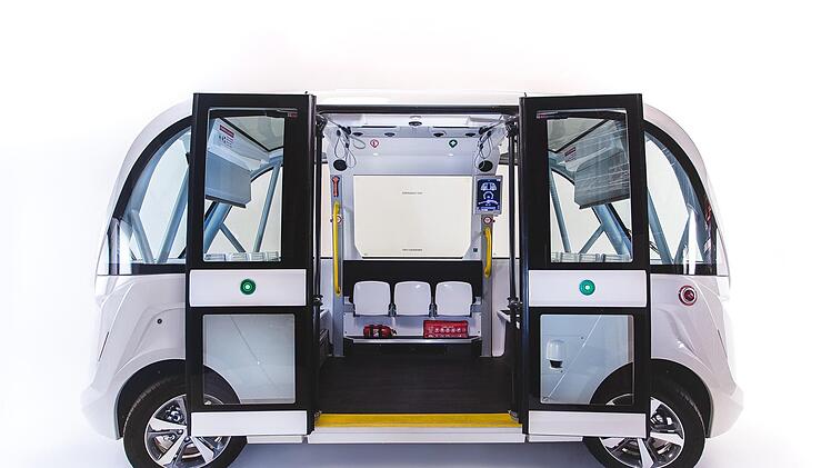 Diese autonom fahrenden Shuttlebusse sind bald auf Kronachs Straßen zu sehen.  Foto: Navya