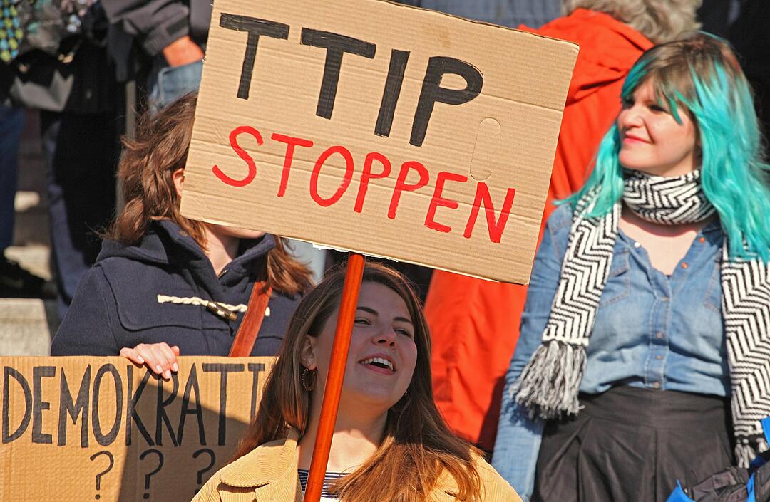 Demonstration gegen TTIP und Ceta