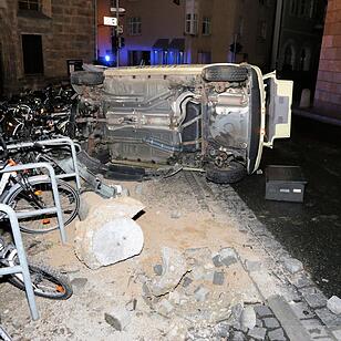 Pizzabote rast in Fahrräder