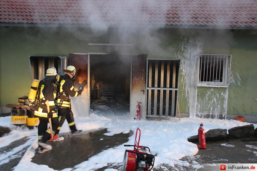 Biogasanlage brennt im Kreis Haßberge: 17 Häuser nun ohne Heizung