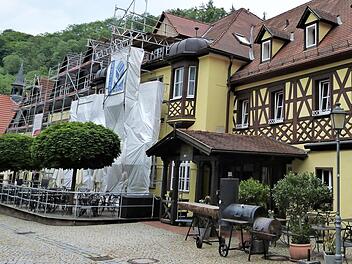 Das Posthotel will die Neugestaltung des Hotel- und Restauranteinganges vornehmen.  Foto: Werner Reißaus