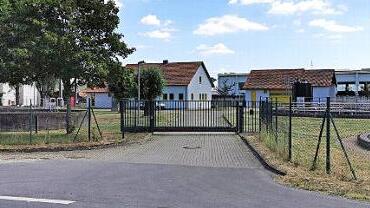 Eingangsbereich der Kläranlage Foto: Johannes Michel