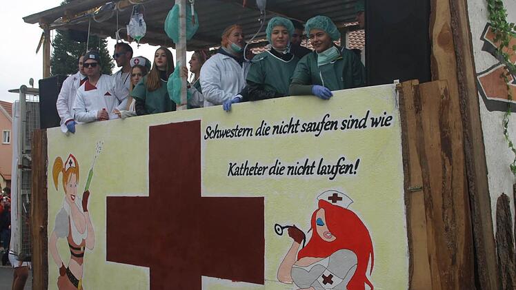 Impressionen vom Faschingszug in Ebenhausen 2016 Foto: Stefan Geiger