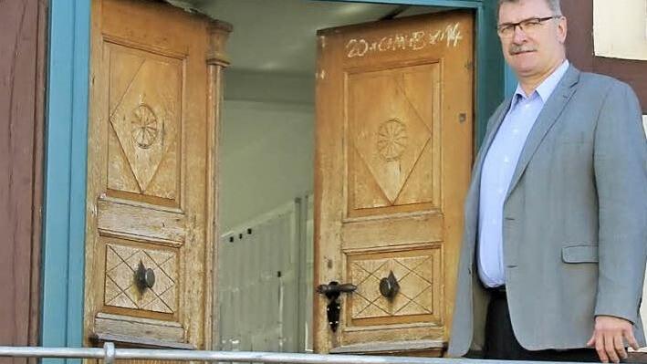 Für Bürgermeister Helmut Dietz stehen die Türen des Untermerzbacher Rathauses weit offen. Er hat keinen Gegenkandidaten.Foto: Ralf Kestel