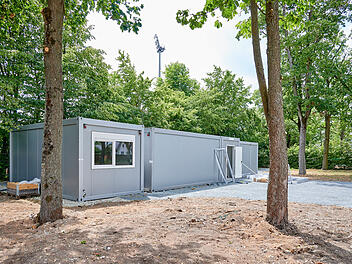 Bamberg: Container-Kabinen als Zwischenl&ouml;sung - Stadt macht Stadion f&uuml;r Regionalliga fit