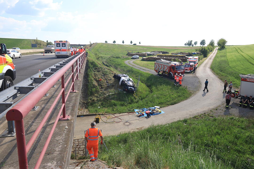 Ehepaar stirbt bei Unfall auf A71