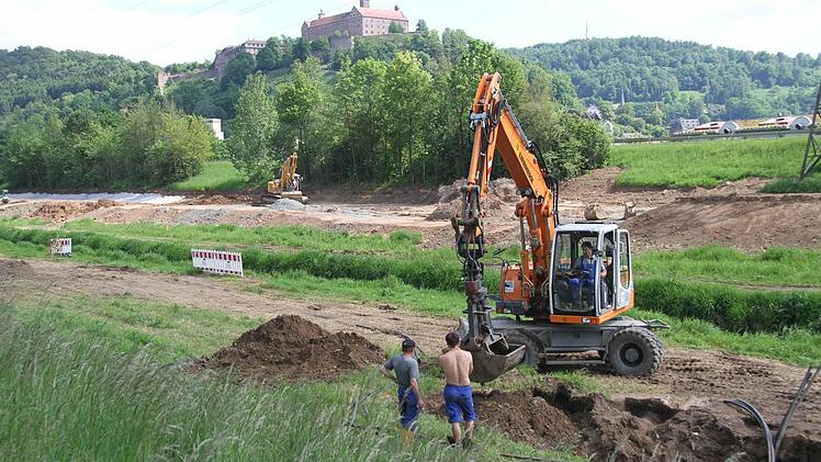 Die Flutmulde wird bald für ein hundertjähriges Hochwasser gewappnet sein.