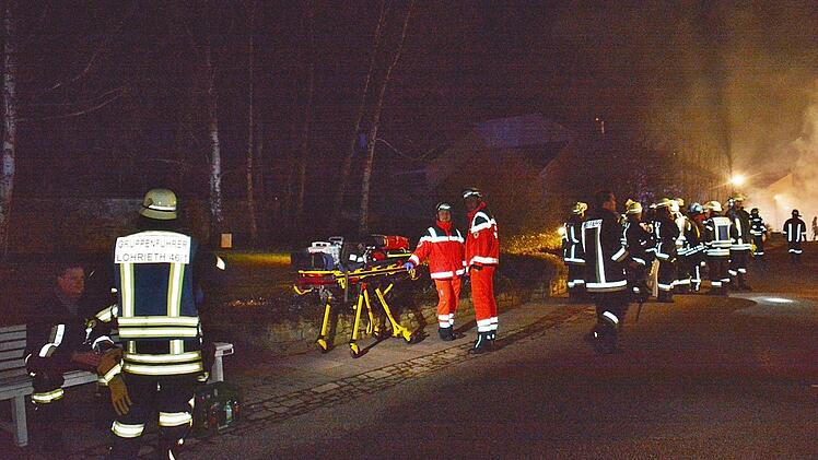 Feuer im Kloster Maria Bildhausen.  Foto: Hanns Friedrich