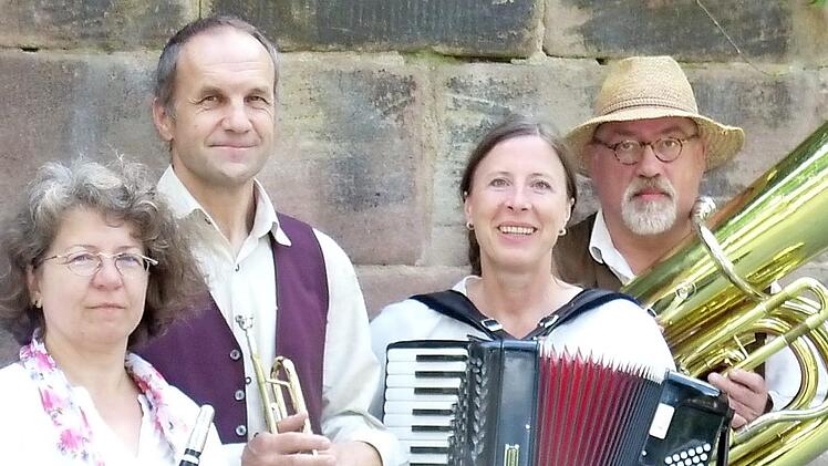 Die vier Fränkischen Straßenmusikanten gastieren am 22. September in Weismain. Foto: privat