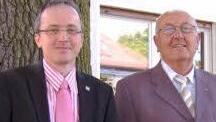 Günther Kraus (r.) und sein Nachfolger Karl-Heinz SeibFoto: p