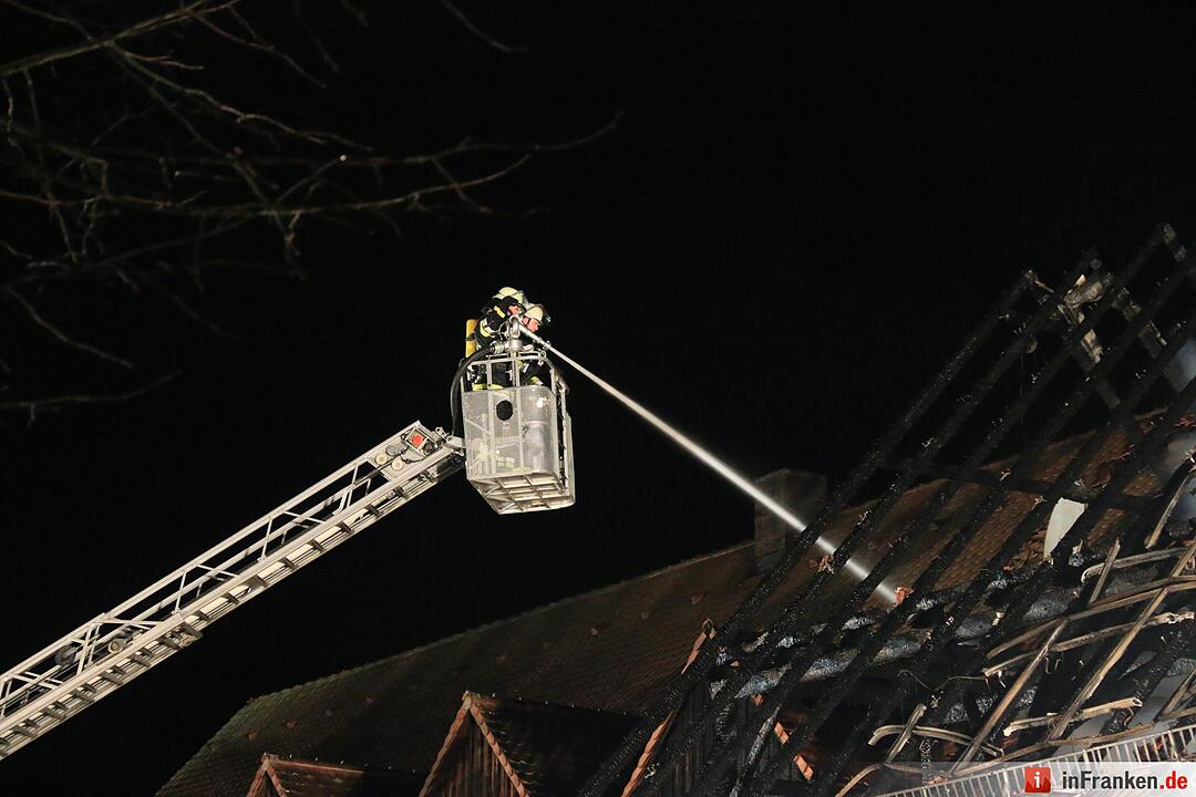 Scheune brennt in Bärnfels