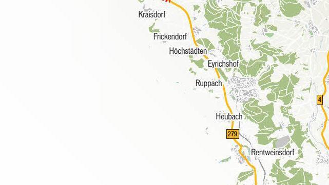 So könnte die Trasse der B 279 in ferner Zukunft mal aussehen - zumindest wurde sie im neuen Bundesverkehrswegeplan so abgebildet.