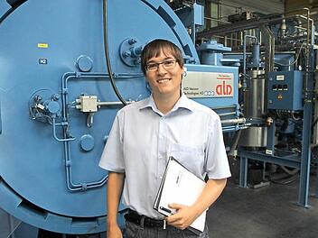 Der 28-jährige Sebastian Türk ist Geschäftsführer bei Arno Friedrichs Hartmetall in Mainleus. Foto: Jürgen Gärtner