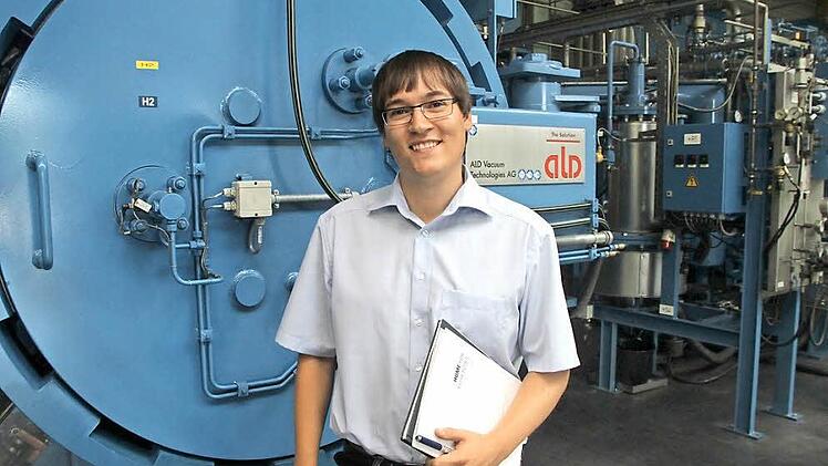 Der 28-jährige Sebastian Türk ist Geschäftsführer bei Arno Friedrichs Hartmetall in Mainleus. Foto: Jürgen Gärtner