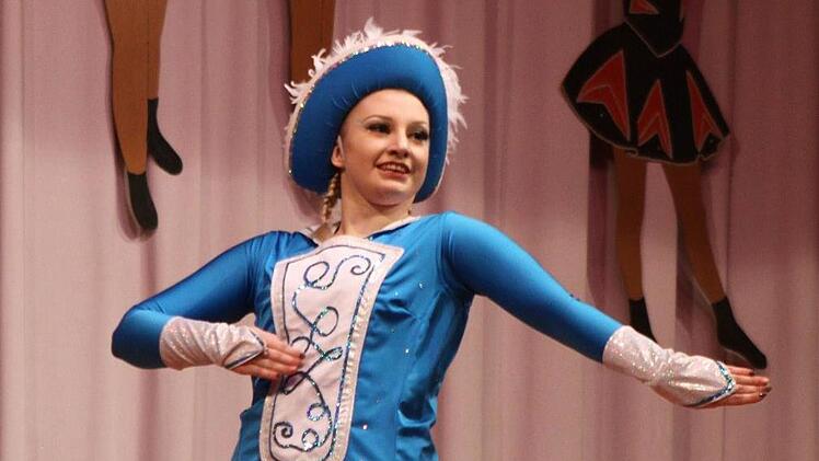 Claire Cunningham, das Volkerser Tanzmariechen. Foto: Thomas Dill