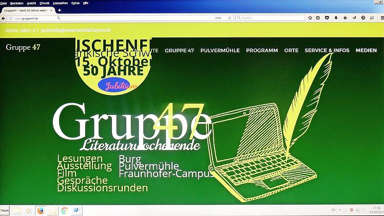 Screenshot der neuen Homepage www.gruppe47.de