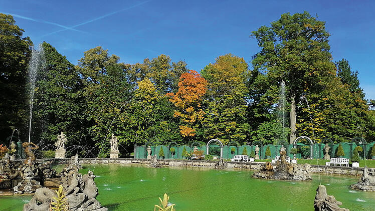 Etwas Besonderes sind die Wasserspiele in der Eremitage in Bayreuth.