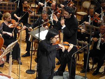 Leonidas Kavakos und Vladimir Jurowski im Großen Saal. Foto: Ahnert