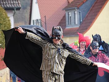 "Bettmän" war beim Faschingszug in Steinach zwar nicht für die Sicherheit verantwortlich - mit Sicherheit aber ein Hingucker. Foto: Archiv/B.Borst