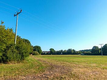 Das Gelände, auf dem das Rückhaltebecken gebaut wird. Foto: PR