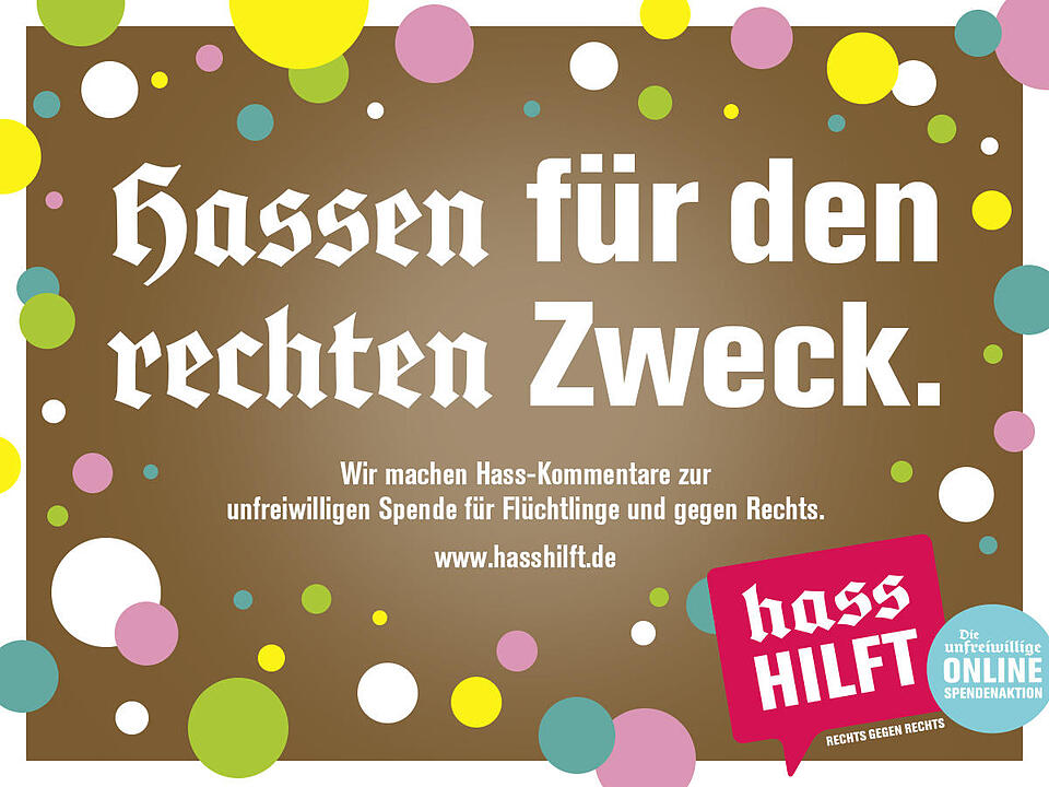 Hass hilft: Ein Euro pro Hasskommentar