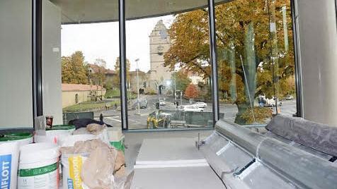 Der Seminarraum der neuen Stadthalle bietet einen sch&ouml;nen Blick auf die Altstadt.  Foto: Stefan Kritzer