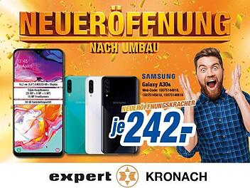 Nach dem Umbau feiert die expert-Filiale in Kronach am 24.10. große Neueröffnung - mit jeder Menge Neueröffnungskracher! Bild: expert