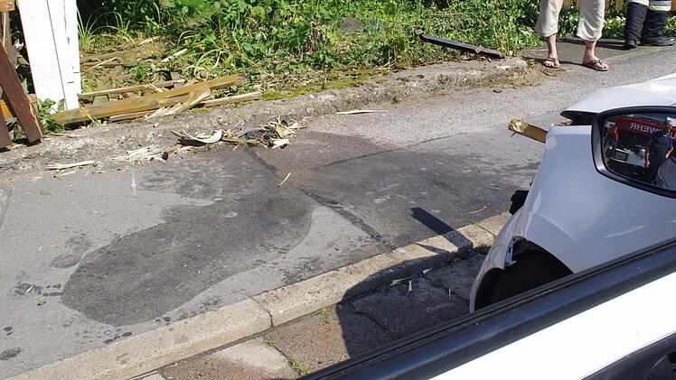 Unfall in Weißenbrunn. Foto: Marco Meißner