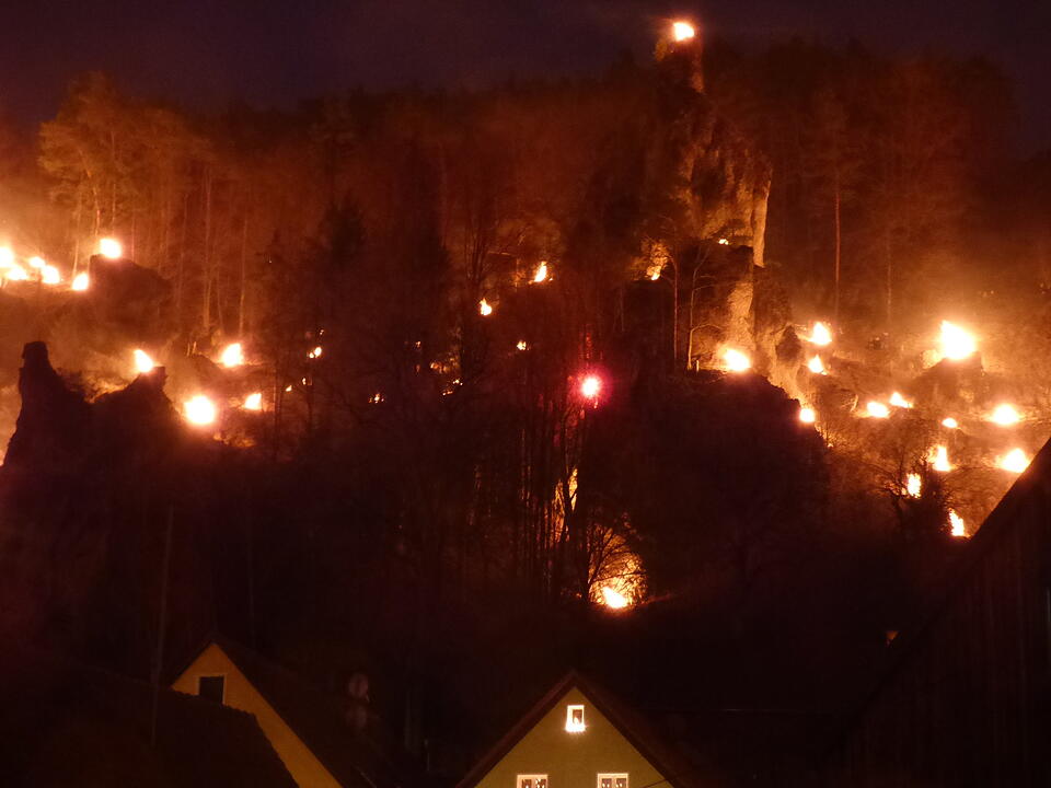 Lichterprozession in Pottenstein 2019