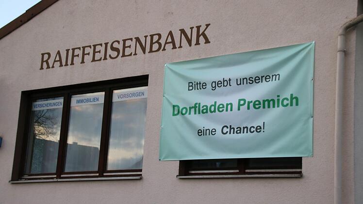 Mit diesem Banner machen die Premicher aufmerksam. Foto: K. Kupka-Hahn