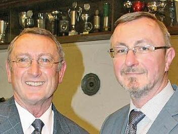 Klaus Geuter (links) und Jürgen Heeb stehen an der Spitze des Coburger Sportverbands. Heeb ist seit März Vorsitzender, sein Vorgänger Klaus Geuter sein Stellvertreter. Foto: Simone Bastian