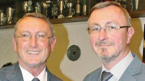 Klaus Geuter (links) und Jürgen Heeb stehen an der Spitze des Coburger Sportverbands. Heeb ist seit März Vorsitzender, sein Vorgänger Klaus Geuter sein Stellvertreter. Foto: Simone Bastian