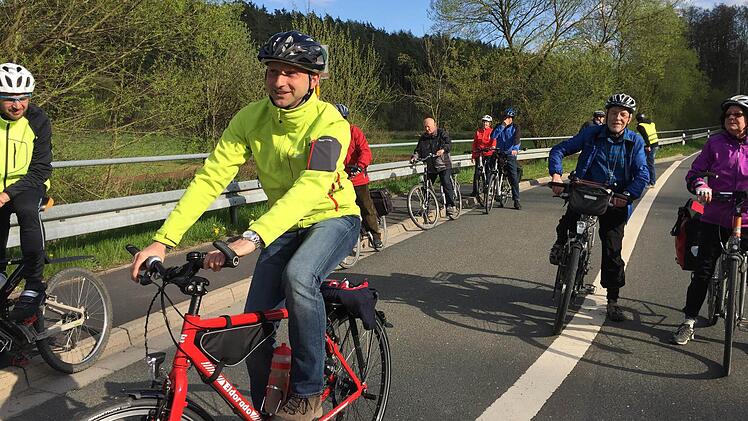 Fahrradtour mit CSU-Bürgermeister-Kandidat Robert Bosch. Foto: Jürgen Gärtner