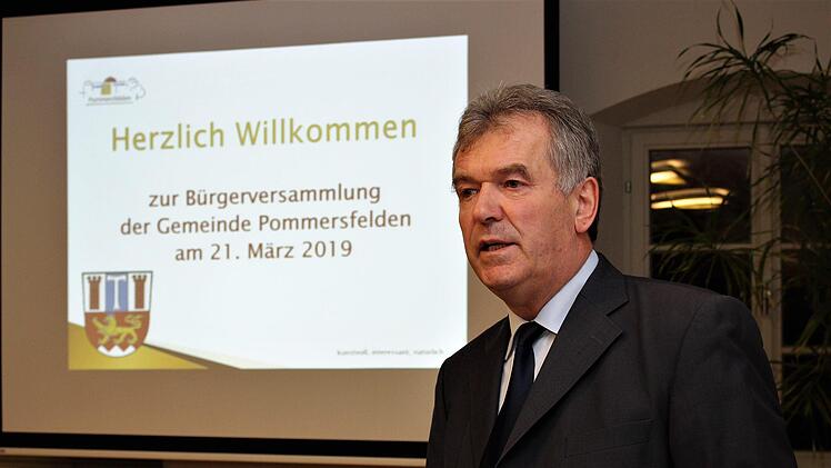 Hans Beck teilte auf der Bürgerversammlung mit, dass er nicht wieder für das Amt des Pommersfeldener Bürgermeisters kandidieren will.Evi Seeger