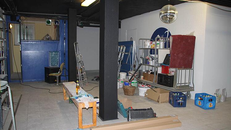 Im Hauptraum sieht es noch etwas wüst aus.